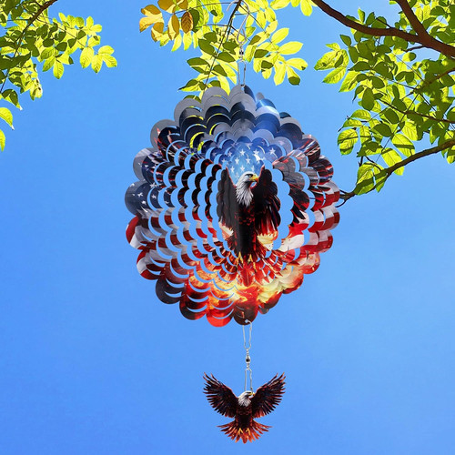 American flag eagle hanging - flag,