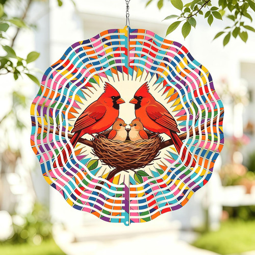 Inch cardinal wind spinner - wind,