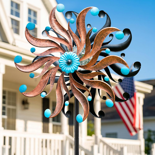 Solar wind spinner - wind, rustic