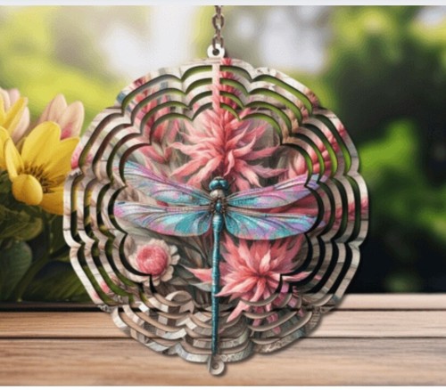 Dragonfly metal wind spinners