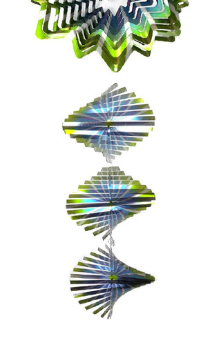 Wind spinner green helix - 3d,
