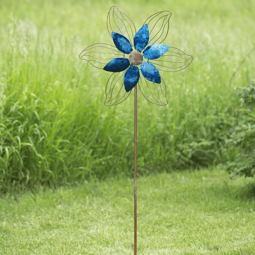 Blue flower wind - wind, spinner