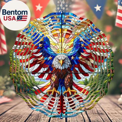 Inch eagle flag metal - flag, 3d