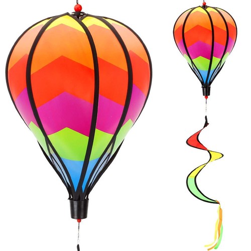 Rainbow windsock hot air - windsock,
